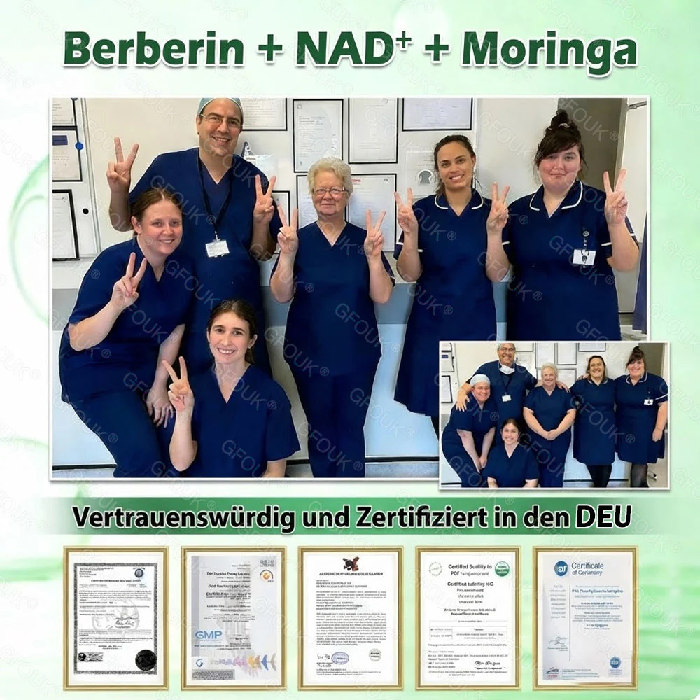 🇩🇪Offizieller Shop | 💥🔥 GFOUK® Moringa Berberinex NAD+ 10-in-1 Nano-Mikronadel-Patch (Nur einmal täglich, sichtbare Veränderungen in 7 Tagen) ✅ Für Übergewicht, lockere Haut, Diabetes, Schlafapnoe, Gelenkprobleme und mehr - Image 9